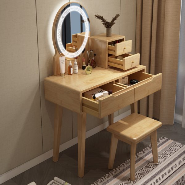 Scandinavian Style Solid Wood Vanity Table