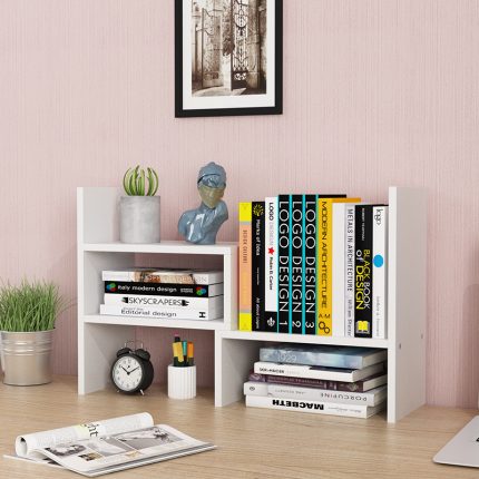 Scandinavian Style Wooden Desktop Shelf