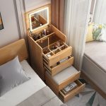 solid wood bedside table