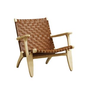 Wooden Rope Lounge Chair with Scandinavian Style