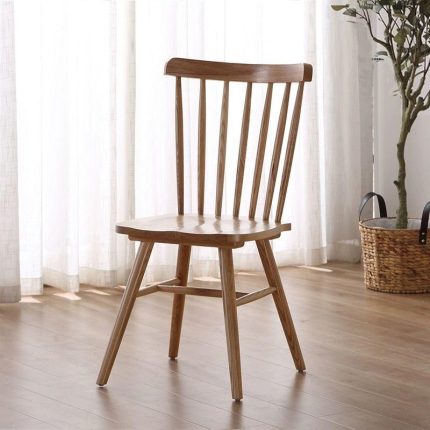 Nordic Compact Wooden Dining Chairs – Bulk Orders for Space-Saving Furniture
