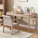 Nordic Ash Wood Grain Writing Desks with Drawers – Bulk OEM Orders for Furniture Wholesalers