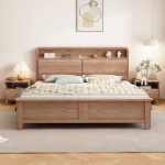 solid wood bed
