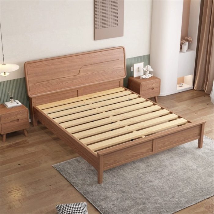 solid wood bed