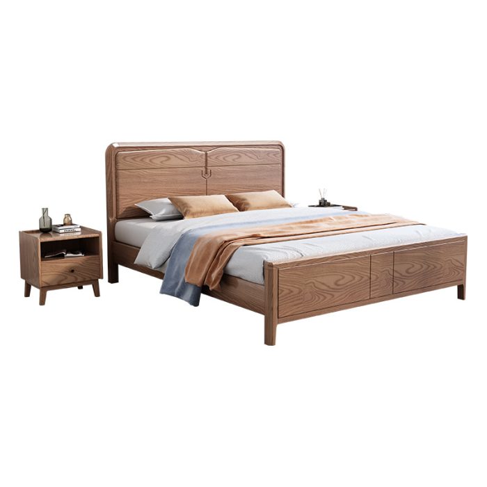solid wood bed
