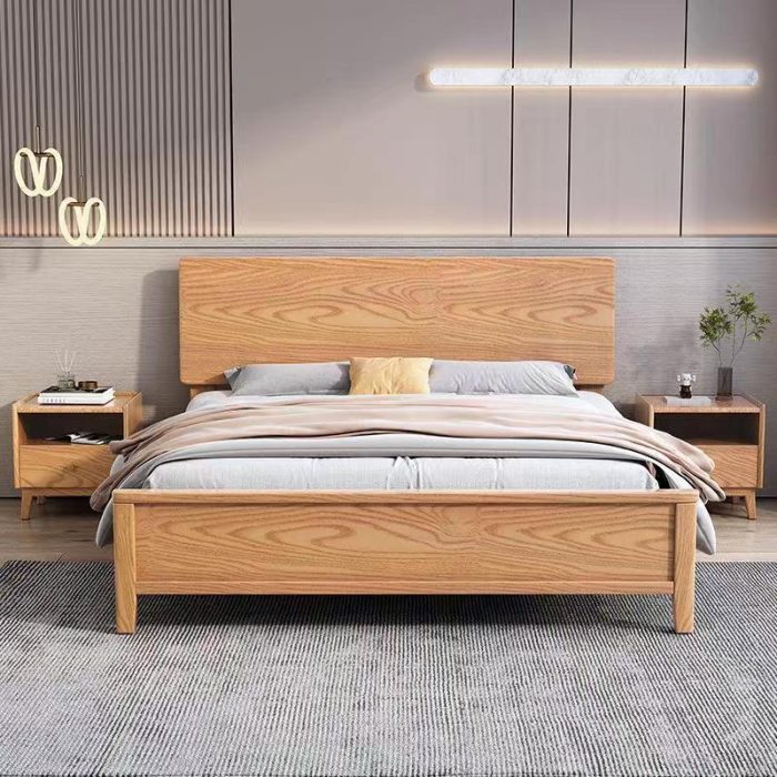 solid wood bed