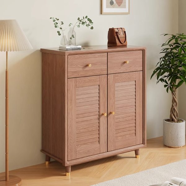 solid wood shoe cabinet