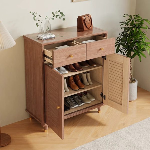 solid wood shoe cabinet