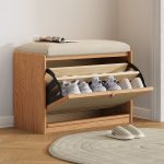 Contemporary Nordic Flip-Top Shoe Bench