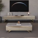 Sleek Glass Top Coffee Table and TV Stand for Wholesale