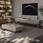 Sleek Glass Top Coffee Table and TV Stand for Wholesale