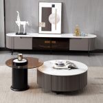 Sleek Nordic Glass Top Coffee Table for Modern Spaces