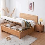 Solid Ash Wood Platform Bed – Eco-Friendly Craftsmanship for Modern Bedrooms
