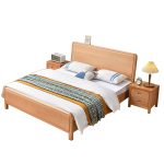 Solid Ash Wood Platform Bed – Eco-Friendly Craftsmanship for Modern Bedrooms