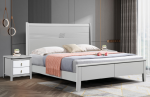 Solid Wood Double Bed – Scandinavian Design for Wholesale