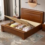 Solid Wood Scandinavian Minimalist Double Bed