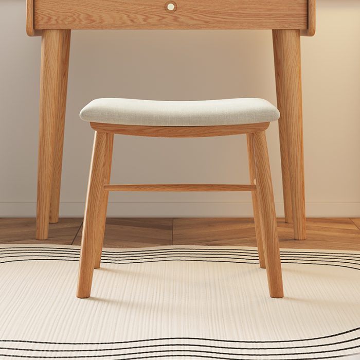 Solid Wood Vanity Stool