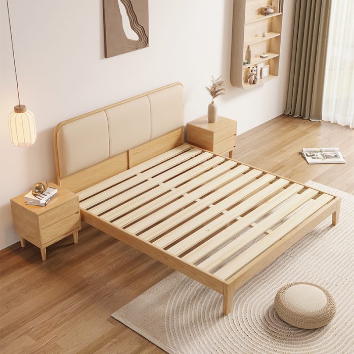Contemporary Ash Wood Wabi-Sabi Beds – Bulk OEM Orders for Furniture Distributors
