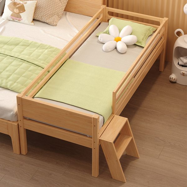 Designed with rounded edges and breathable slatted construction, this safety-certified bed combines Montessori principles with Scandinavian aesthetics for worry-free independence.