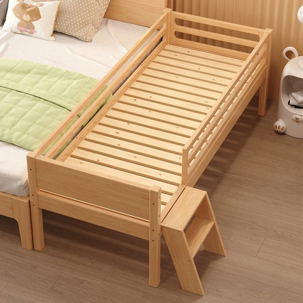 Designed with rounded edges and breathable slatted construction, this safety-certified bed combines Montessori principles with Scandinavian aesthetics for worry-free independence.