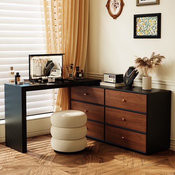 Solid Wood Bedroom Vanity Dresser