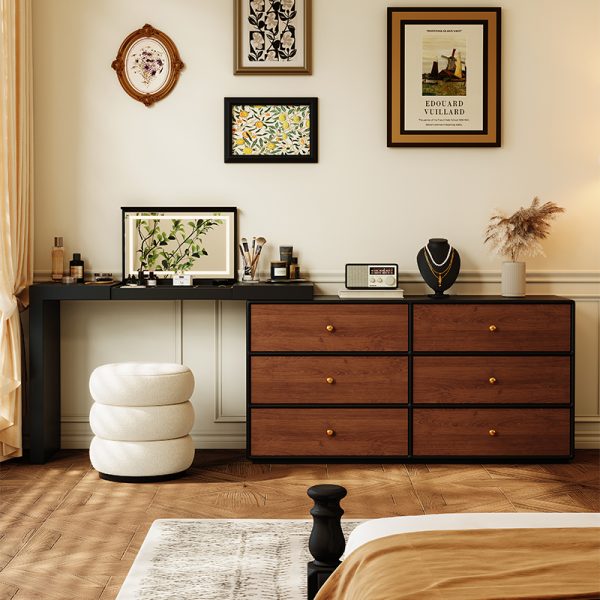 Solid Wood Bedroom Vanity Dresser