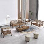 Crafted from high-quality wood, this sofa is built to last and impress. 🌳 Its plush cushions and sleek design ensure comfort and style. 🛋️ Perfect for creating a sophisticated and inviting atmosphere. 🌞