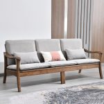 Crafted from high-quality wood, this sofa is built to last and impress. 🌳 Its plush cushions and sleek design ensure comfort and style. 🛋️ Perfect for creating a sophisticated and inviting atmosphere. 🌞