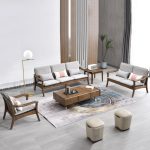 Crafted from high-quality wood, this sofa is built to last and impress. 🌳 Its plush cushions and sleek design ensure comfort and style. 🛋️ Perfect for creating a sophisticated and inviting atmosphere. 🌞