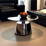 Artistic Glass Coffee Table with Handcrafted Details - Unique & Premium