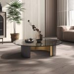 Contemporary Glass Coffee Table - Light Luxury & Artistic Appeal