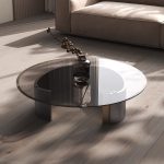 Contemporary Glass Coffee Table - Light Luxury & Artistic Appeal