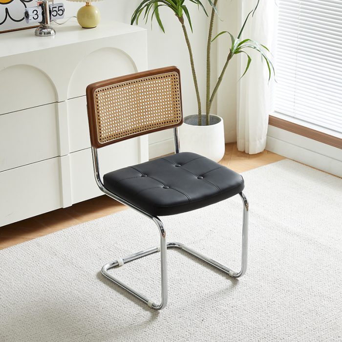 Premium Stainless Steel Rattan Dining Chair