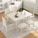 Stylish Solid Wood Dining Table in Scandinavian Design