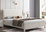 Stylish Solid Wood Double Bed - Scandinavian Design