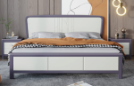Stylish Solid Wood Double Bed - Scandinavian Design