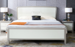 Stylish Solid Wood Double Bed - Scandinavian Design