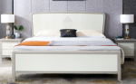Stylish Solid Wood Double Bed - Scandinavian Design