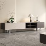 Stylish Stone Surface TV Cabinet and Coffee Table for Distributors
