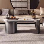 Luxury stone coffee tables add a touch of class to any room.