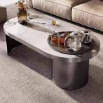 Luxury stone coffee tables add a touch of class to any room.