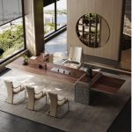 Enhance your home with the rustic charm of a solid wood coffee table.