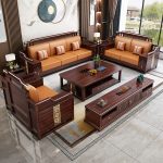 Timeless Chinese-style Sofa and Coffee Table for Living Rooms