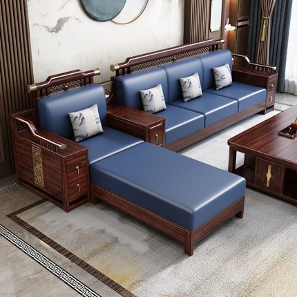 Timeless Chinese-style Sofa and Coffee Table for Living Rooms
