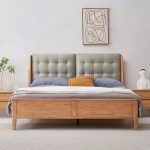 Experience tranquility with this stunning Wabi-Sabi wooden bed.