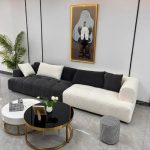 Velvet Sofa – Modern Minimalist Style for Elegant Spaces
