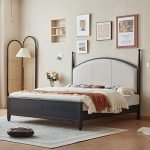 Classic meets contemporary in the vintage rubberwood solid bed.