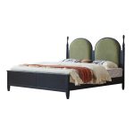 Built from high-quality rubberwood to withstand frequent use. Vintage design brings old-world charm to your bedroom. Perfect for those seeking both aesthetic and practical appeal.