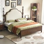 Experience timeless beauty with the vintage rubberwood solid bed.