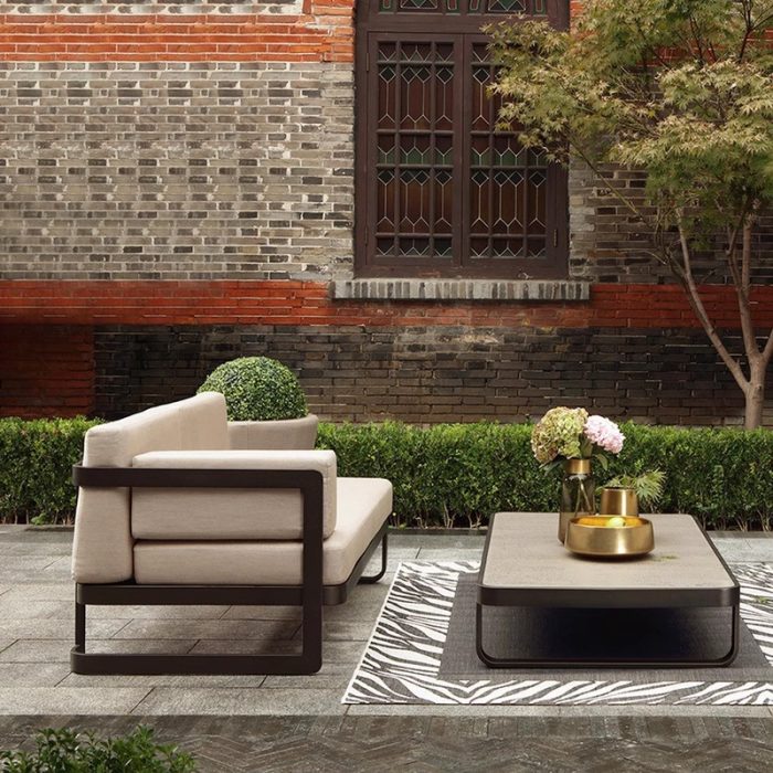 Elevate your outdoor space with a luxurious sofa.